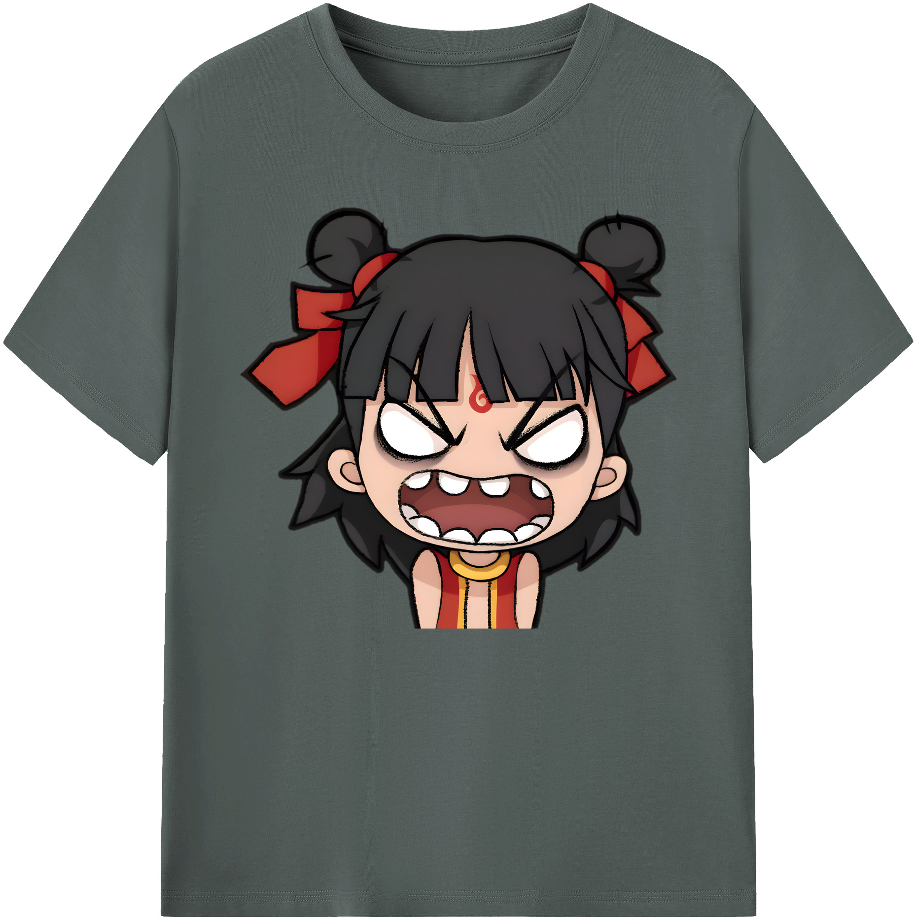 （画像用） Ne Zha 2 ナタ 魔童の大暴れ 綿100％ メンズ半袖Tシャツ｜肌触りやわらか＆通気性